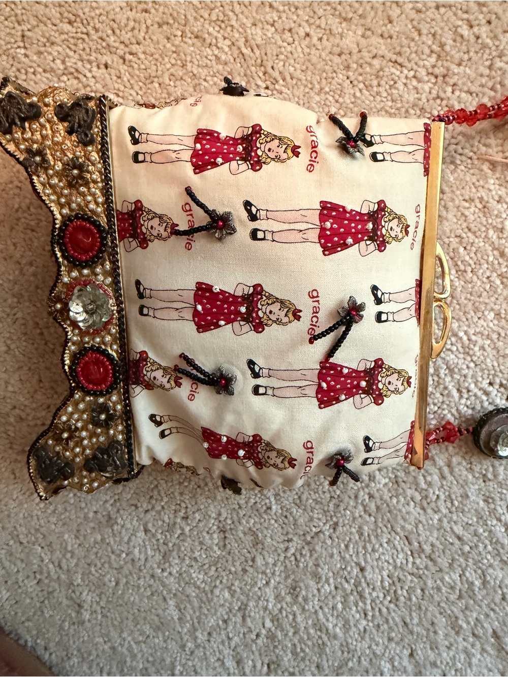 Vintage Mary Frances “Gracie” Beaded Novelty Handbag